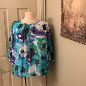 Slinky Brand Bat Wing Blouse XL
